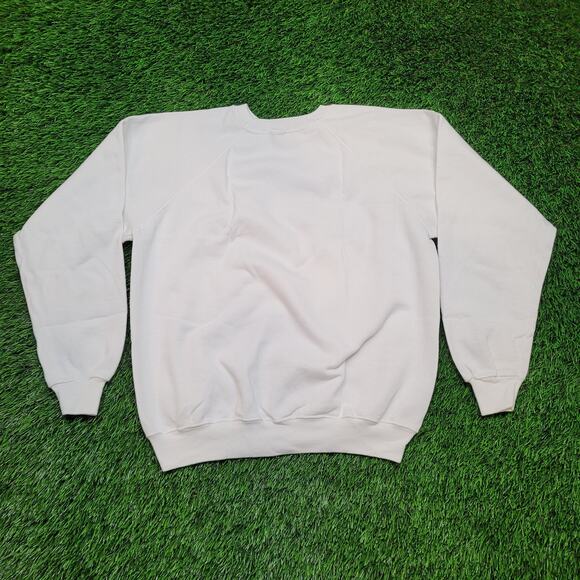 VTG 90s Hanes USA Funny Moon Butt Graphic Sweatshirt Boxy Fit M/L Womens XL - Picture 3 of 4